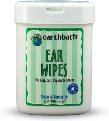 Earthbath Ear Wipes for Dogs & Cats, 25 count - Chewy.com