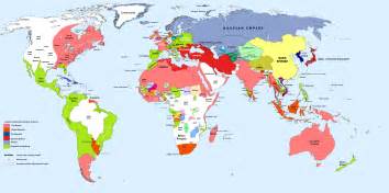 Политическая карта мира 1700 года