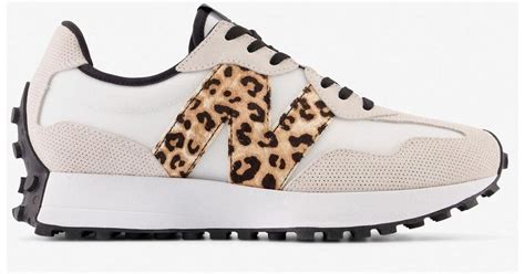 New Balance 327 Leopard Logo Low-top Sneakers in White | Lyst UK