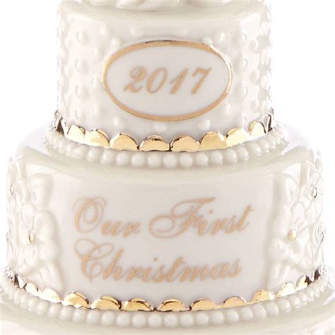 Our First Christmas Ornament 2017, Wedding Cake | Lenox Christmas Ornaments