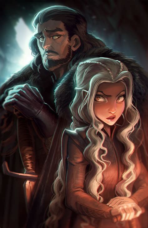 Daenerys Targaryen And Jon Snow Art