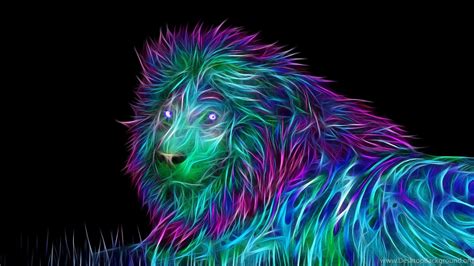 Download Wallpapers 3840x2160 Abstract, 3d, Art, Lion 4K Ultra HD ...