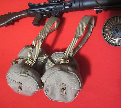 1/6 WWII LEWIS Machine Gun with 3 Ammo Drums 4 Pouches Robert Davies British | #532633703