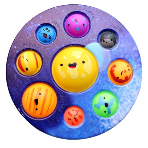 Solar System Random Color Dimple Fidget Toy – Momo Slimes