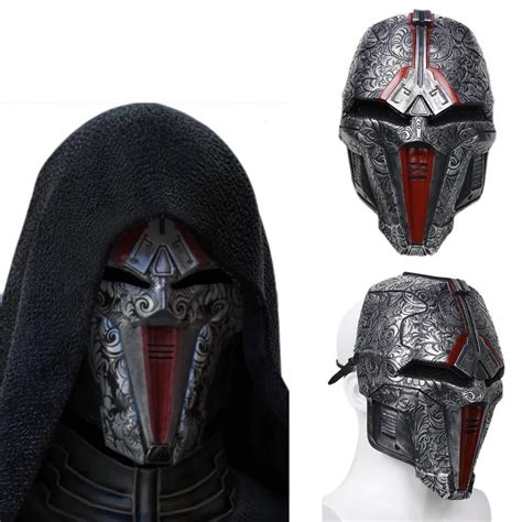 2017 Updated Star Wars Cosplay Sith Acolyte Mask Resin Mask with Adjustable Band Halloween ...