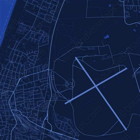 Sylt - Dark Blue Vector Map | Boundless Maps