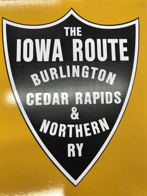 The Iowa Route BCR&N Sign - Cardinal Sign & Graphics