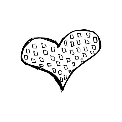 Sketch Scribble Heart. Hand drawn Pencil Scribble Hearts. Vector illustration 17654636 Vector ...