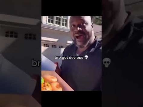 shaquille o'neal gets devious with Halloween doughnuts meme - YouTube