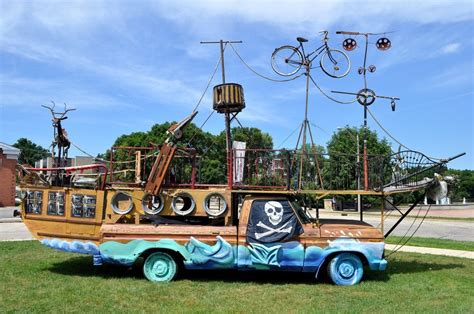 1977 Ford "Pirate Truck" Art Car at the Batavia Riverwalk in Batavia, Illinois : WeirdWheels