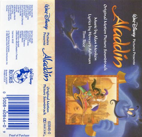 Alan Menken, Howard Ashman, Tim Rice - Aladdin (Original Motion Picture Soundtrack) (1992 ...