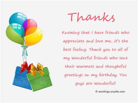 How To Say Thank You For Birthday Wishes – Wordings and Messages