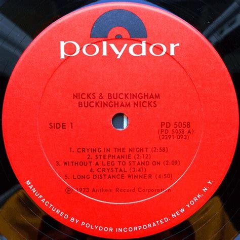 Rare Vintage '70s Vinyl BUCKINGHAM NICKS Classic Rock - Etsy