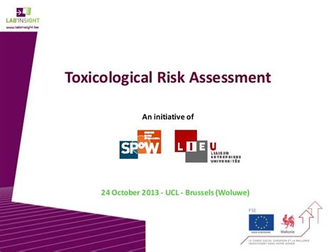 Lab'InSight Toxicological Risk Assessment UCL - LTAP 24.10.2013