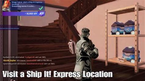 Visit a Ship It! Express Location - Fortnite Ship It! Express Snapshot Quest - Chapter 5 Season ...