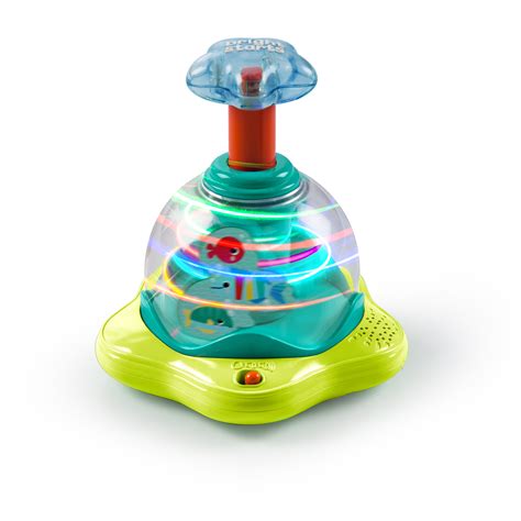 Bright Starts Press & Glow Spinner Baby Toy with Lights and Sounds, Ages 6 months + - Walmart ...