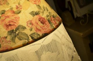 Shabby Lamp shade! | Threw a shabby shawl over this vintage … | Flickr