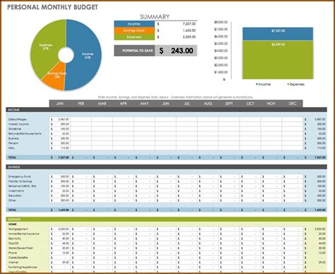 Free Excel Budget Template - Form : Resume Examples #3q9Jbd49Ar