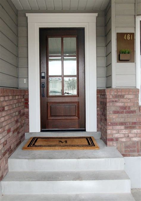 Before and After: Our New Front Door! | Exterior door trim, Glass front door, Exterior doors