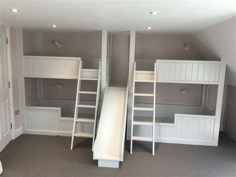 Quadruple Bunk bed and slide build by Rubix construction and development | girls room ...