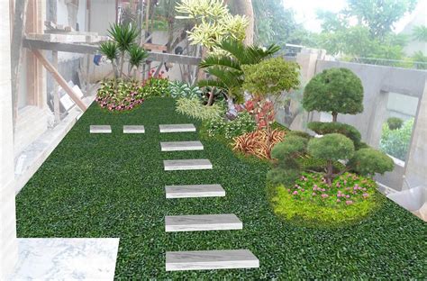 Minimalist Front Garden Design Ideas | Halamanku Halamanmu