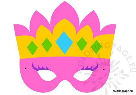 Princess mask – Coloring Page