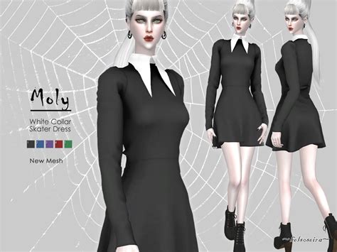 The Sims Resource - MOLY - Gothic/Witch Dress