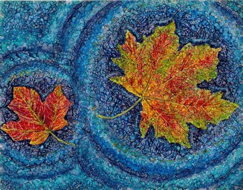 Fall Leaves Autumn Abstract Painting Giclee Art Print | Etsy