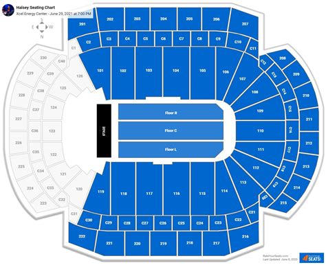 Xcel Energy Center Seating Charts for Concerts - RateYourSeats.com