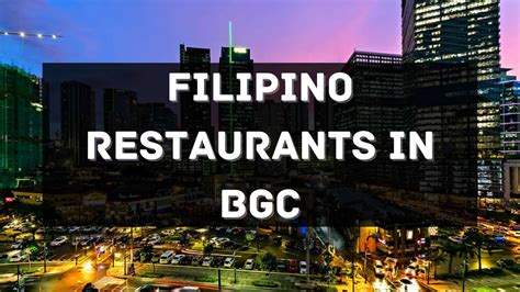 12 Filipino Restaurants in BGC [Must-Visit] Philippines 2024 [Updated ...