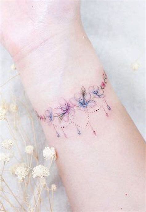 Flower Wrist Tattoos, Small Wrist Tattoos, Girly Tattoos, Flower Tattoo ...