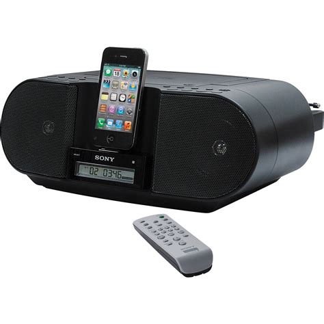 Sony CD Boombox for iPhone and iPod ZSS3IPBLACKN B&H Photo Video