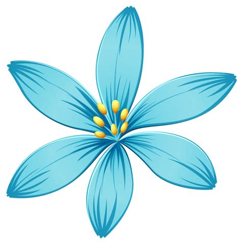 Blue Flower PNG Image | Gallery Yopriceville - High-Quality Free Images and Transparent PNG Clipart