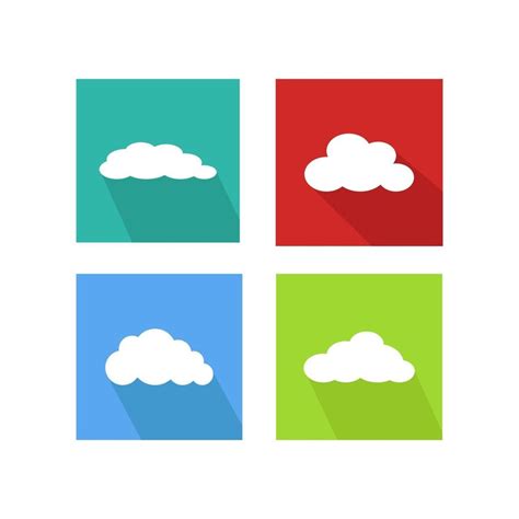 Set Of Clouds On White Background 2038402 Vector Art at Vecteezy