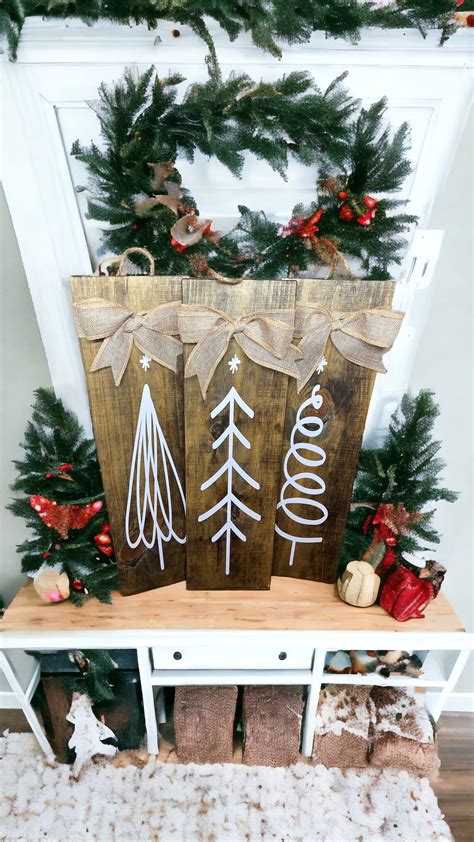 Wood Christmas Tree Sign - Etsy