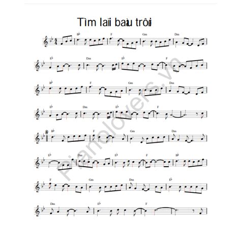 Tìm lại bầu trời - Sheet Music