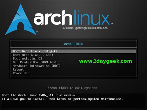 Arch Linux installation guide | 2DayGeek