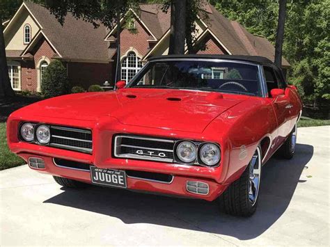 1969 GTO 455 Convertible Red RWD Manual - Classic Pontiac GTO 455 1969 for sale