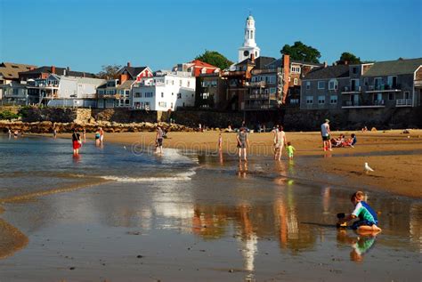 Rockport Massachusetts from Front Beach Editorial Photography - Image of american, fathers ...