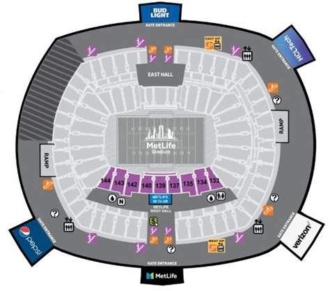 MetLife Stadium Seating Chart 2024 | Best Seats at Meltlife Stadium ...