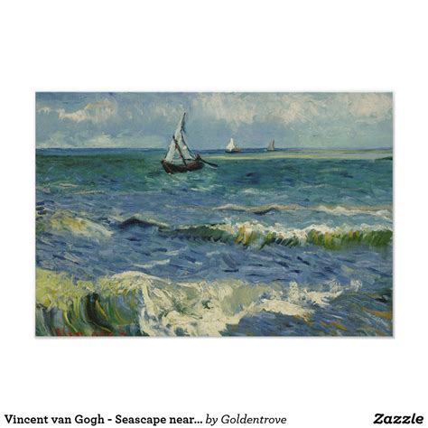 Vincent van Gogh - Seascape near Les Saintes Poster