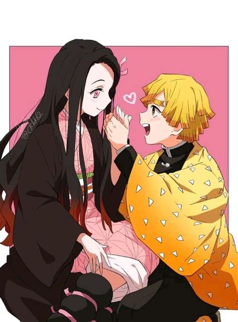 Zenitsu x Nezuko | Anime demon, Cute anime character, Slayer