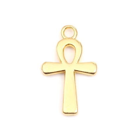 5 Gold Ankh Charm - Etsy