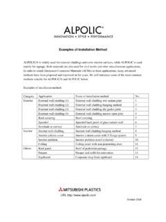 Examples of Installation Method - Alpolic / examples-of-installation-method-alpolic.pdf / PDF4PRO