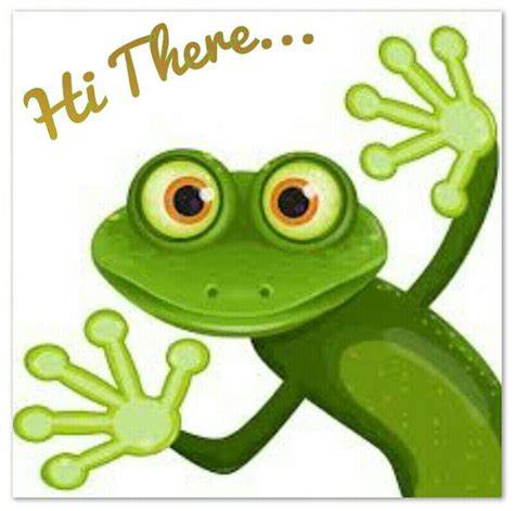 Hi there | Frog pictures, Frog art, Clip art