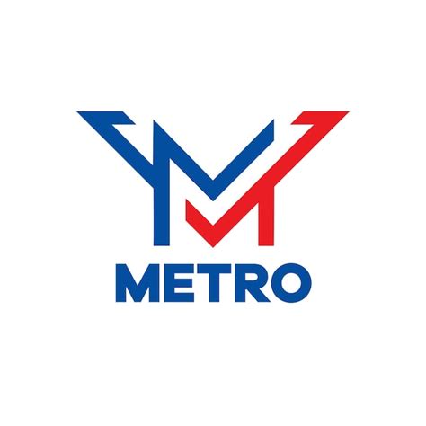 Premium Vector | Metro logo and icon design