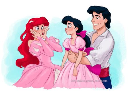 Ariel with Melody and prince Eric. Credit to briannacherrygarcia.tumblr ...