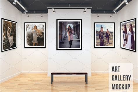 Art Gallery Mockup / Poster mockup | Mockups ~ Creative Market