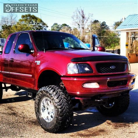 Wheel Offset 1998 Ford F 150 Super Aggressive 3 Suspension Lift 9 Custom Rims