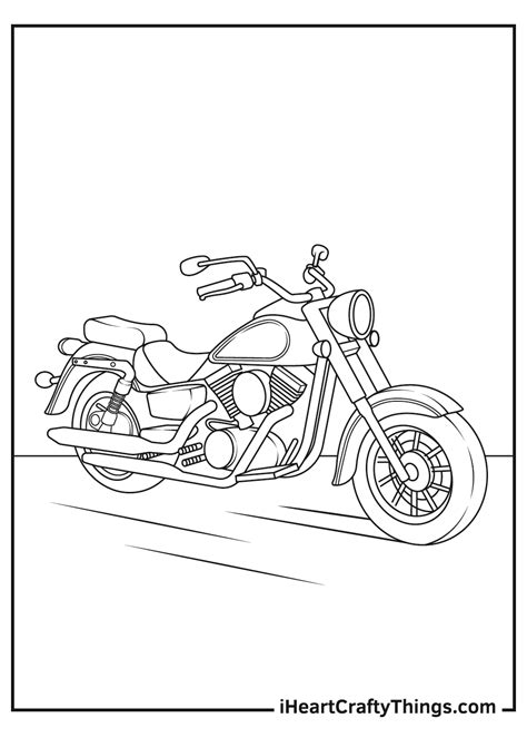 Motorcycle Coloring Pages Free Printable